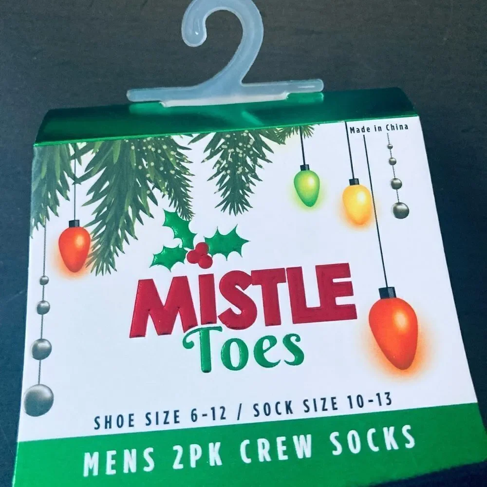 NWT 2-pk Let’s Get Elfed Up Elf Beer Holiday Christmas Fun Socks